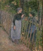 Camille Pissarro Conversation oil painting on canvas